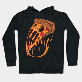 Halloween Pizza Monster Costume Spooky Funny Creepy Hoodie